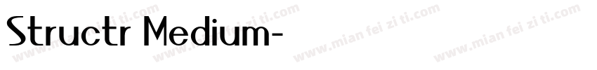Structr Medium字体转换